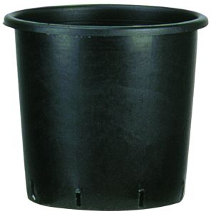 vaso tondo vivaio nero serie alta - vaso da coltivazione